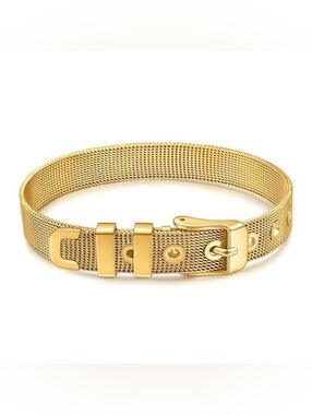 Belt Bracelet 18K Gold Plated Steel